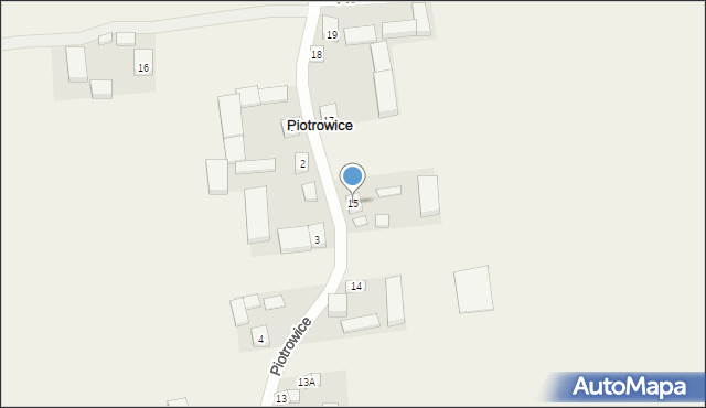 Piotrowice, Piotrowice, 15, mapa Piotrowice