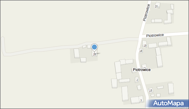 Piotrowice, Piotrowice, 16, mapa Piotrowice