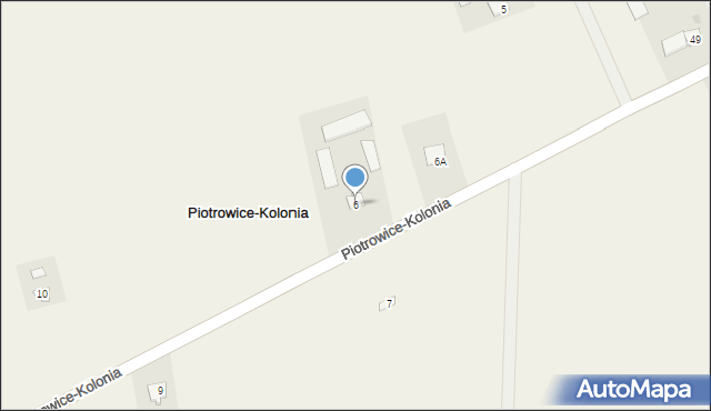 Piotrowice-Kolonia, Piotrowice-Kolonia, 6, mapa Piotrowice-Kolonia