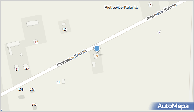 Piotrowice-Kolonia, Piotrowice-Kolonia, 9, mapa Piotrowice-Kolonia