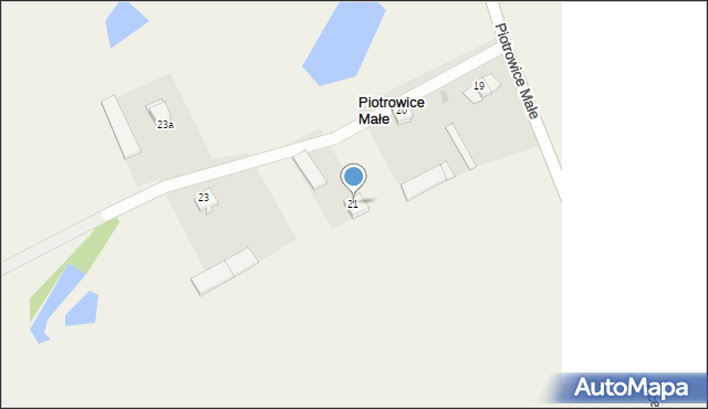 Piotrowice Małe, Piotrowice Małe, 21, mapa Piotrowice Małe