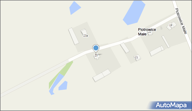 Piotrowice Małe, Piotrowice Małe, 23, mapa Piotrowice Małe