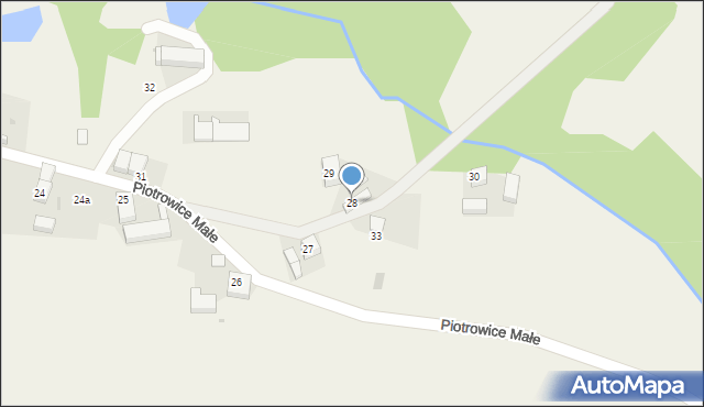 Piotrowice Małe, Piotrowice Małe, 28, mapa Piotrowice Małe