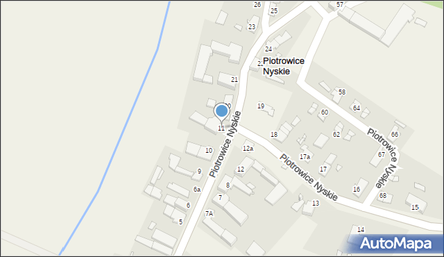 Piotrowice Nyskie, Piotrowice Nyskie, 11, mapa Piotrowice Nyskie