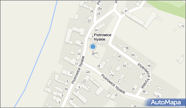 Piotrowice Nyskie, Piotrowice Nyskie, 19, mapa Piotrowice Nyskie