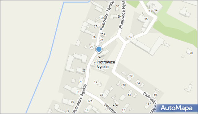 Piotrowice Nyskie, Piotrowice Nyskie, 24, mapa Piotrowice Nyskie