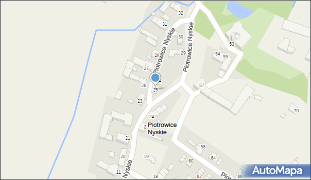 Piotrowice Nyskie, Piotrowice Nyskie, 25, mapa Piotrowice Nyskie