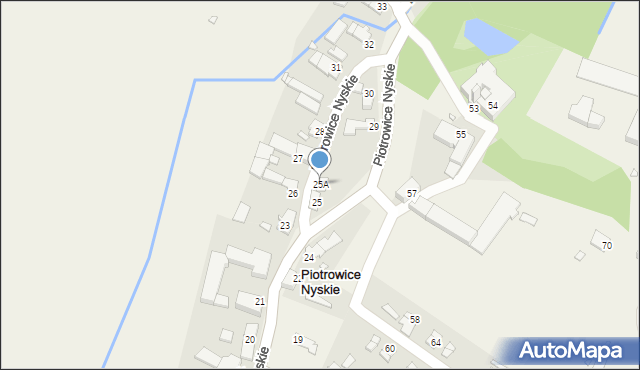 Piotrowice Nyskie, Piotrowice Nyskie, 25A, mapa Piotrowice Nyskie