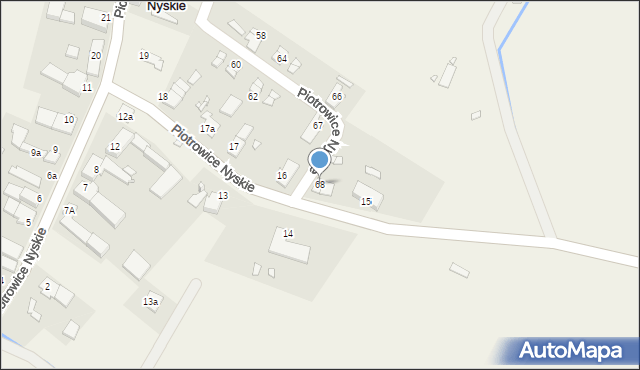 Piotrowice Nyskie, Piotrowice Nyskie, 68, mapa Piotrowice Nyskie