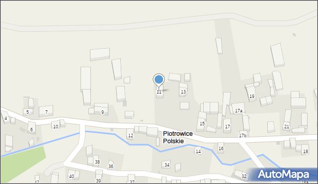 Piotrowice Polskie, Piotrowice Polskie, 11, mapa Piotrowice Polskie