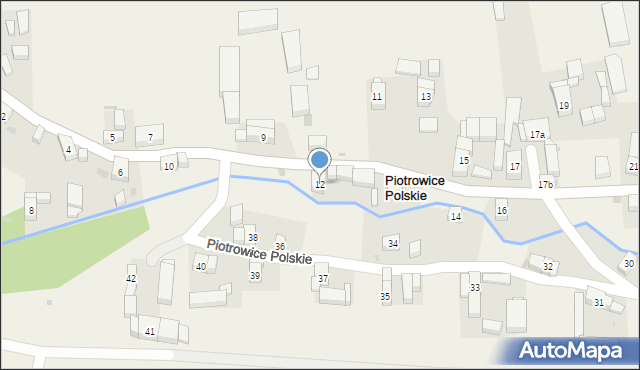 Piotrowice Polskie, Piotrowice Polskie, 12, mapa Piotrowice Polskie