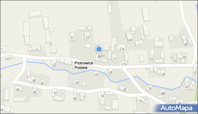 Piotrowice Polskie, Piotrowice Polskie, 15, mapa Piotrowice Polskie