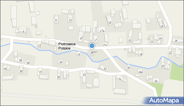 Piotrowice Polskie, Piotrowice Polskie, 16, mapa Piotrowice Polskie