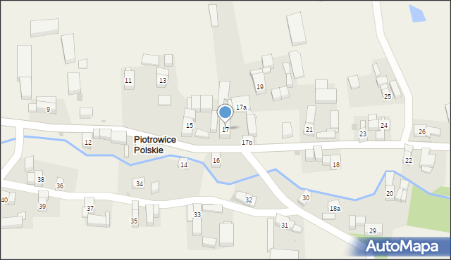 Piotrowice Polskie, Piotrowice Polskie, 17, mapa Piotrowice Polskie