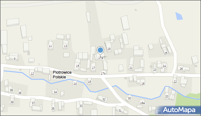 Piotrowice Polskie, Piotrowice Polskie, 17a, mapa Piotrowice Polskie