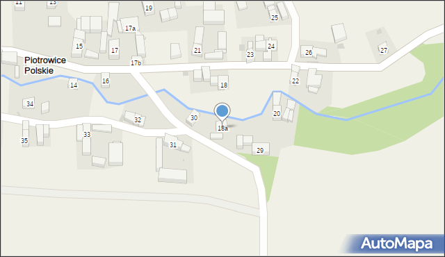 Piotrowice Polskie, Piotrowice Polskie, 18a, mapa Piotrowice Polskie