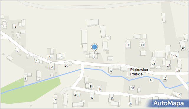 Piotrowice Polskie, Piotrowice Polskie, 9a, mapa Piotrowice Polskie