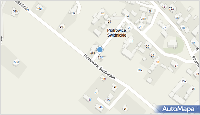 Piotrowice Świdnickie, Piotrowice Świdnickie, 22d, mapa Piotrowice Świdnickie