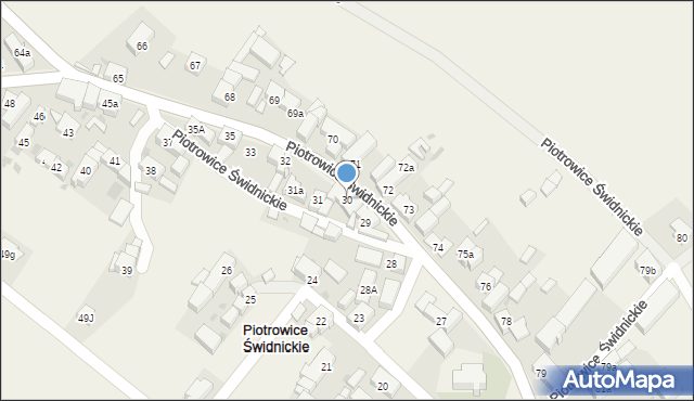 Piotrowice Świdnickie, Piotrowice Świdnickie, 30, mapa Piotrowice Świdnickie