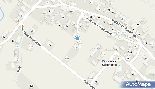 Piotrowice Świdnickie, Piotrowice Świdnickie, 39a, mapa Piotrowice Świdnickie