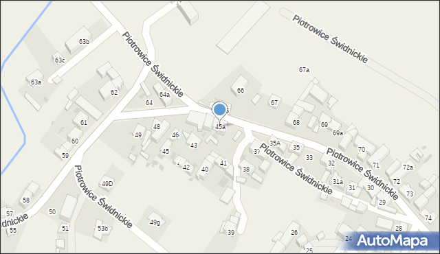 Piotrowice Świdnickie, Piotrowice Świdnickie, 45a, mapa Piotrowice Świdnickie