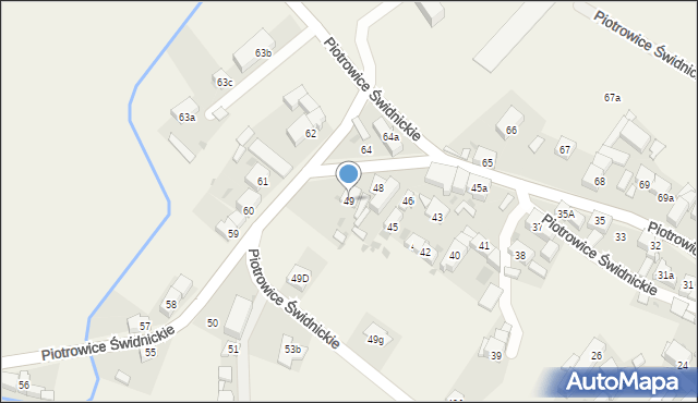 Piotrowice Świdnickie, Piotrowice Świdnickie, 49, mapa Piotrowice Świdnickie