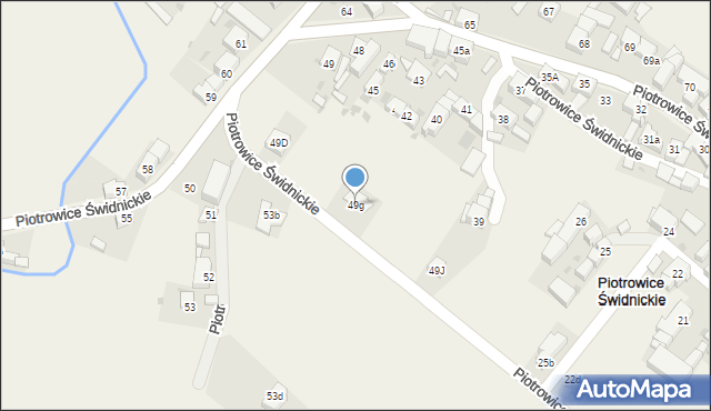 Piotrowice Świdnickie, Piotrowice Świdnickie, 49g, mapa Piotrowice Świdnickie
