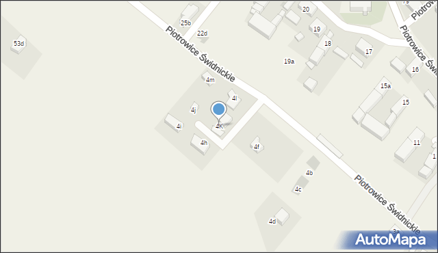 Piotrowice Świdnickie, Piotrowice Świdnickie, 4K, mapa Piotrowice Świdnickie