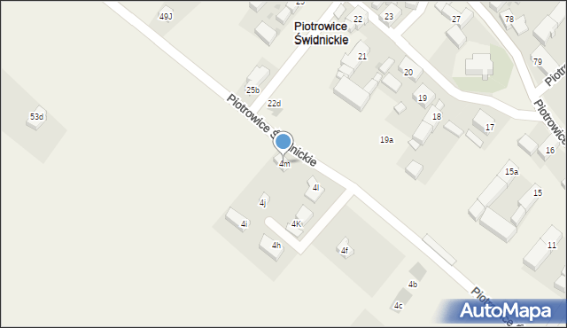 Piotrowice Świdnickie, Piotrowice Świdnickie, 4m, mapa Piotrowice Świdnickie