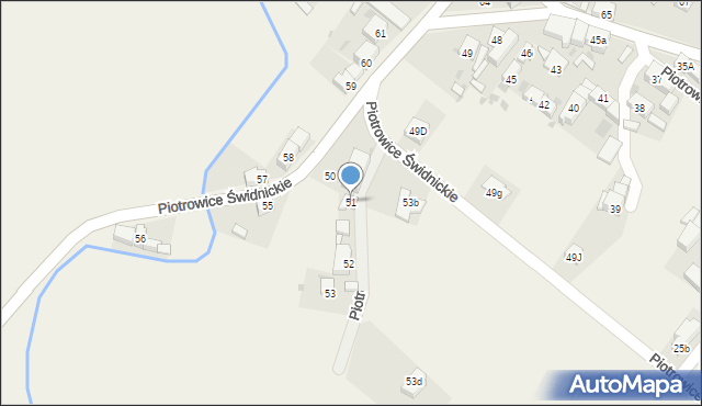 Piotrowice Świdnickie, Piotrowice Świdnickie, 51, mapa Piotrowice Świdnickie
