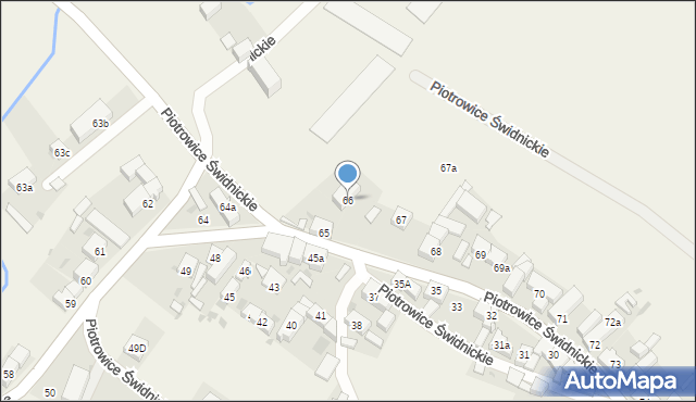 Piotrowice Świdnickie, Piotrowice Świdnickie, 66, mapa Piotrowice Świdnickie