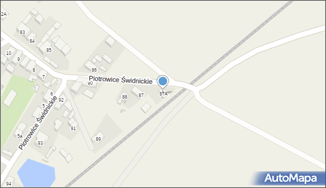 Piotrowice Świdnickie, Piotrowice Świdnickie, 87A, mapa Piotrowice Świdnickie