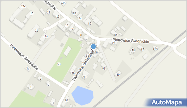 Piotrowice Świdnickie, Piotrowice Świdnickie, 92a, mapa Piotrowice Świdnickie