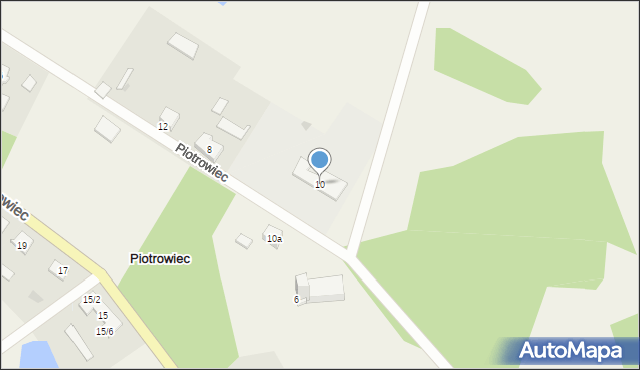 Piotrowiec, Piotrowiec, 10, mapa Piotrowiec