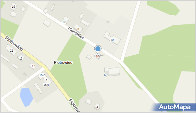 Piotrowiec, Piotrowiec, 10a, mapa Piotrowiec