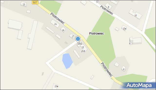 Piotrowiec, Piotrowiec, 15/1, mapa Piotrowiec