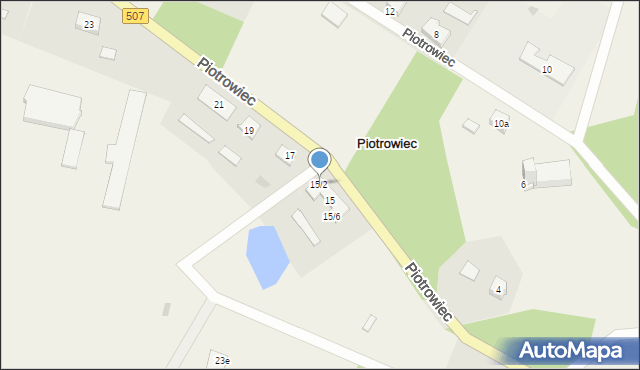 Piotrowiec, Piotrowiec, 15/2, mapa Piotrowiec