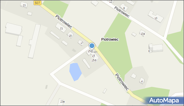 Piotrowiec, Piotrowiec, 15/3, mapa Piotrowiec