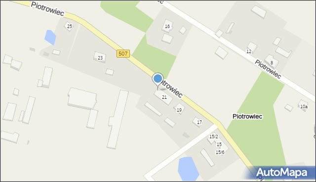 Piotrowiec, Piotrowiec, 21/1, mapa Piotrowiec