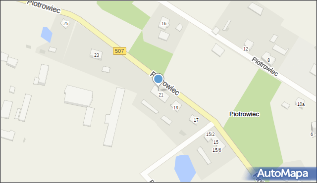 Piotrowiec, Piotrowiec, 21/3, mapa Piotrowiec
