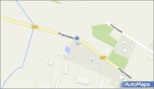 Piotrowiec, Piotrowiec, 25, mapa Piotrowiec