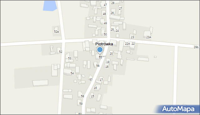 Piotrówka, Piotrówka, 55, mapa Piotrówka