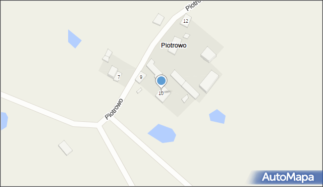 Piotrowo, Piotrowo, 10, mapa Piotrowo