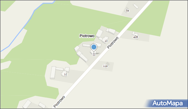 Piotrowo, Piotrowo, 11, mapa Piotrowo