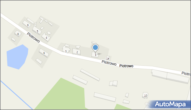 Piotrowo, Piotrowo, 1, mapa Piotrowo