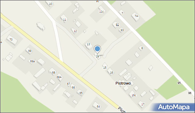 Piotrowo, Piotrowo, 14, mapa Piotrowo