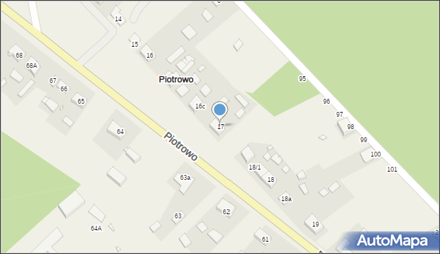 Piotrowo, Piotrowo, 17, mapa Piotrowo