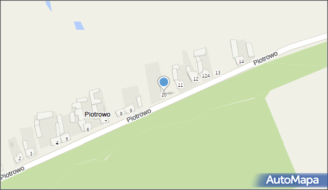 Piotrowo, Piotrowo, 10, mapa Piotrowo