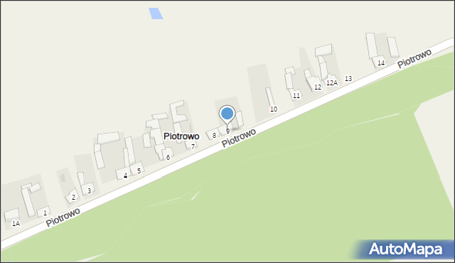 Piotrowo, Piotrowo, 9, mapa Piotrowo