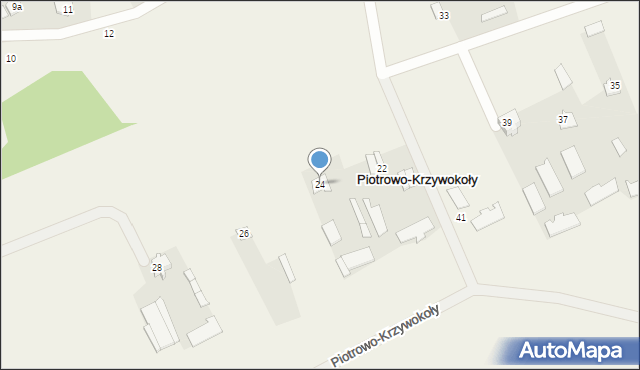 Piotrowo-Krzywokoły, Piotrowo-Krzywokoły, 24, mapa Piotrowo-Krzywokoły